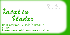 katalin vladar business card